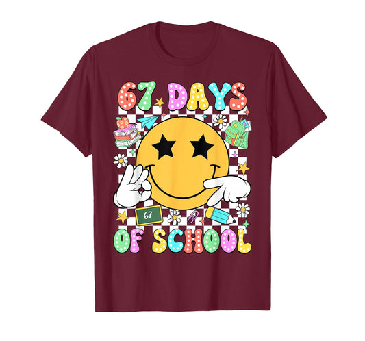 67 Days of School Six Seven 67 Days Smarter Teacher Boy Girl T-Shirt