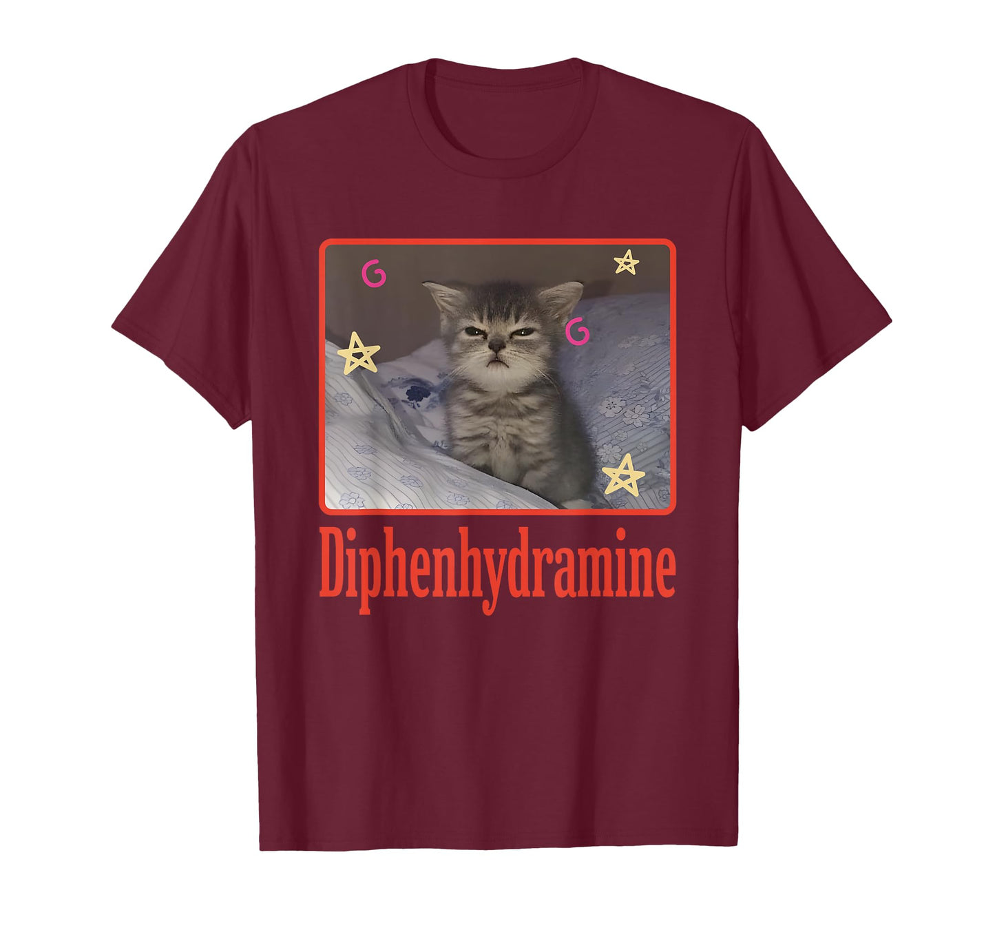 Diphenhydramine Cat Funny For Men Women T-Shirt