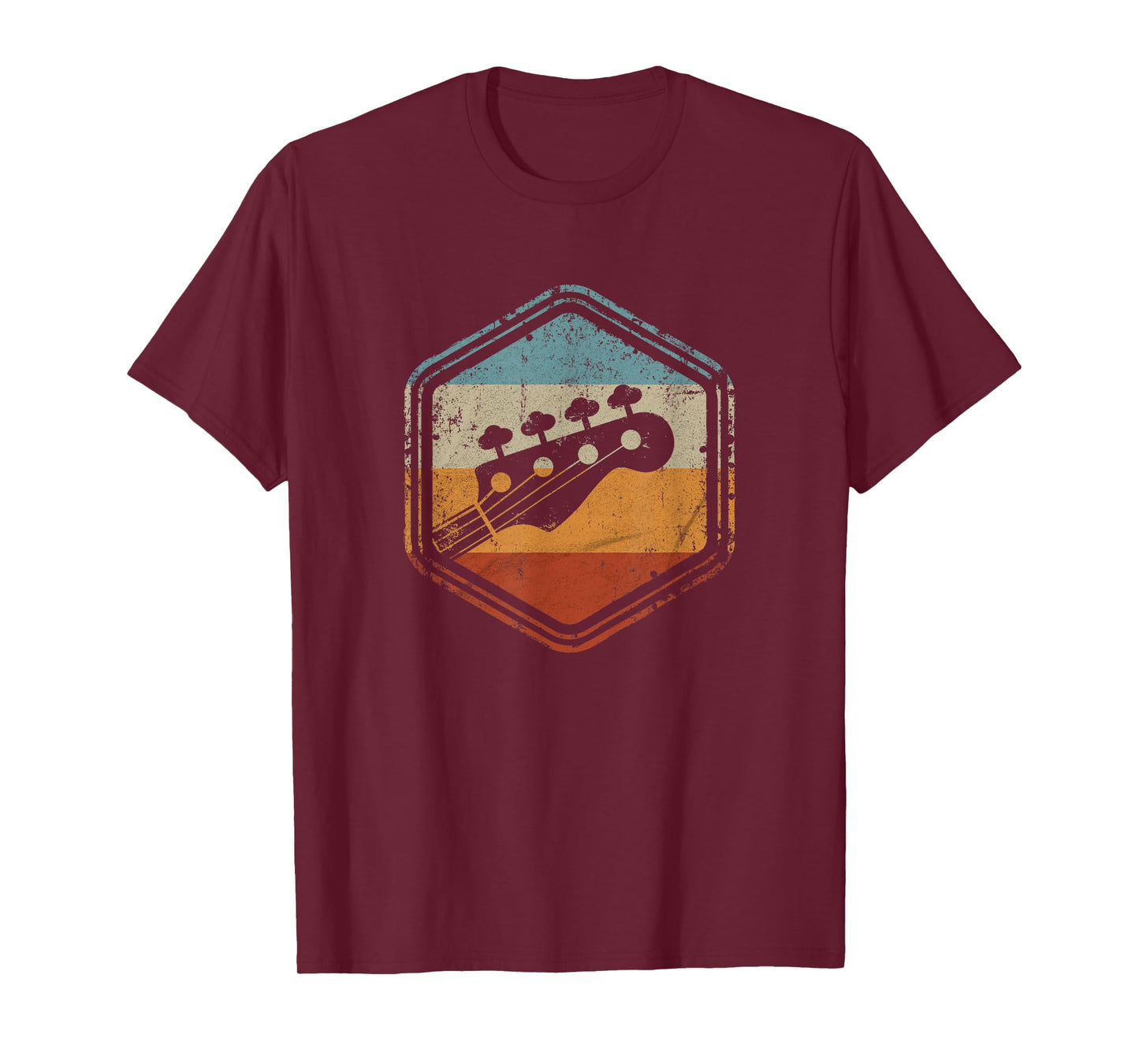 Bass Guitar Vintage Headstock for Bass Player Bassist T-Shirt