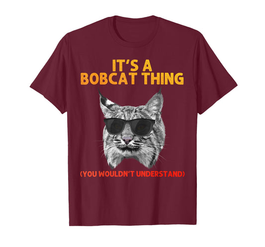Cute Bobcat Art for Men Women Kids Lynx Animal Bobcat Lover T-Shirt