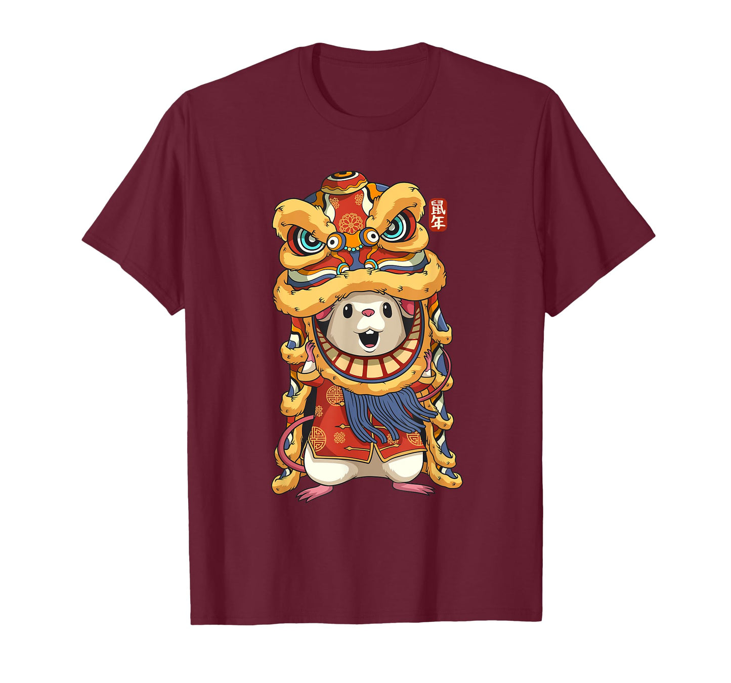 Chinese New Years Shirts For Men Dancing Rat Dragon T-Shirt