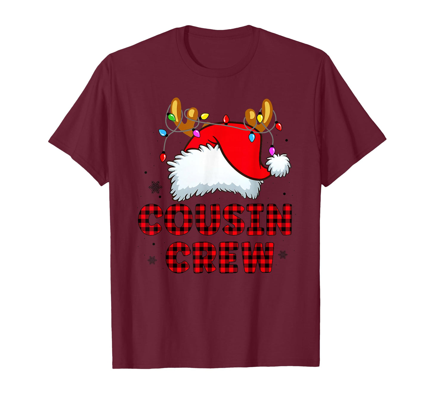 Cousin Crew Christmas 2025 Family Matching Santa Elf Xmas T-Shirt
