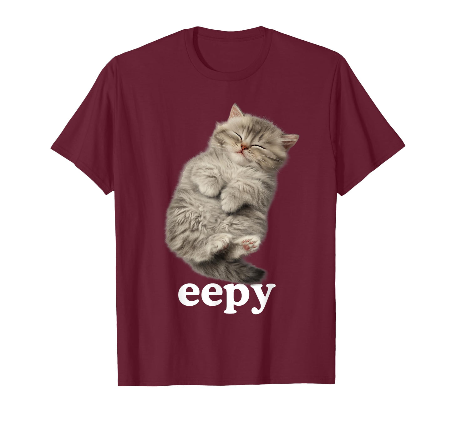 Eepy Cat, Silly Sleepy Cat Meme Cute Fluffy cat Lovers Men Women Kids T-Shirt