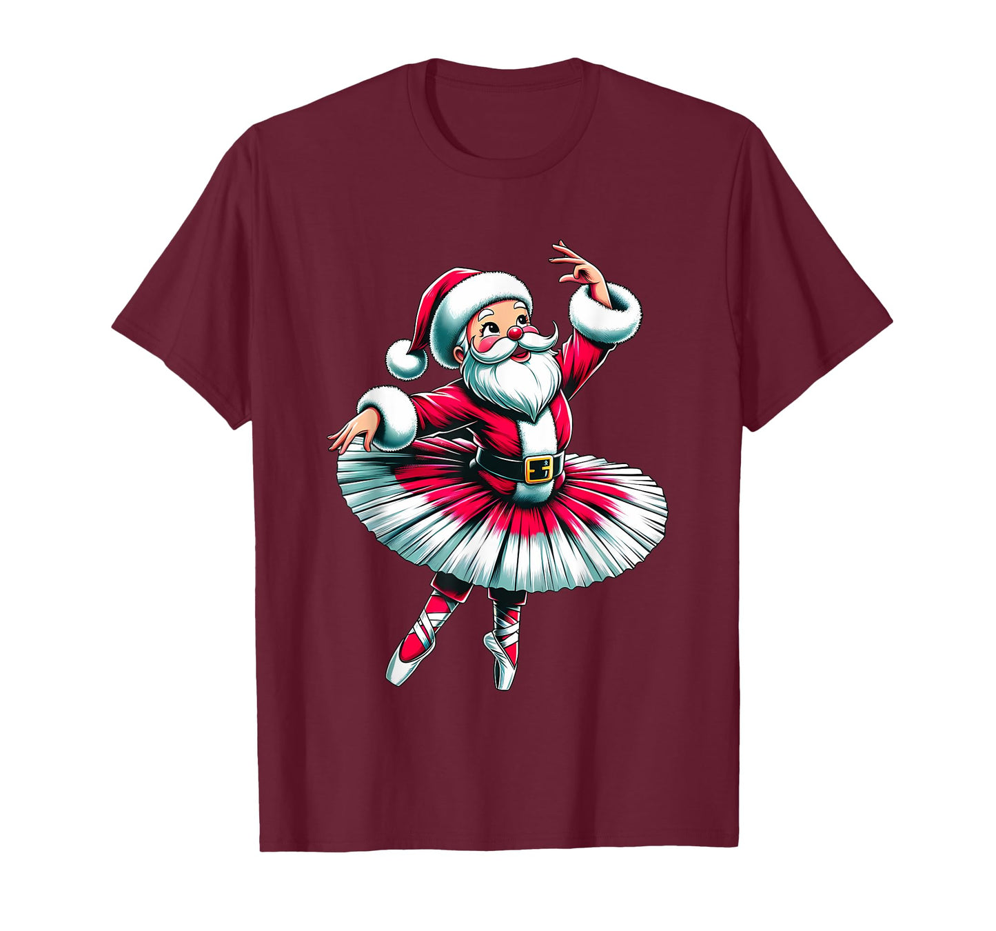 Ballerina Santa Claus Dancing T-Shirt