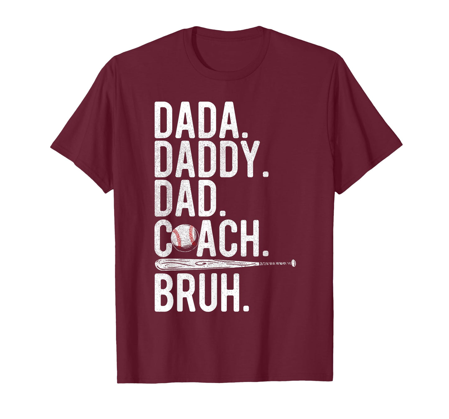 Vintage Baseball Coach Dad Fathers Day Funny Family Humor T-Shirt