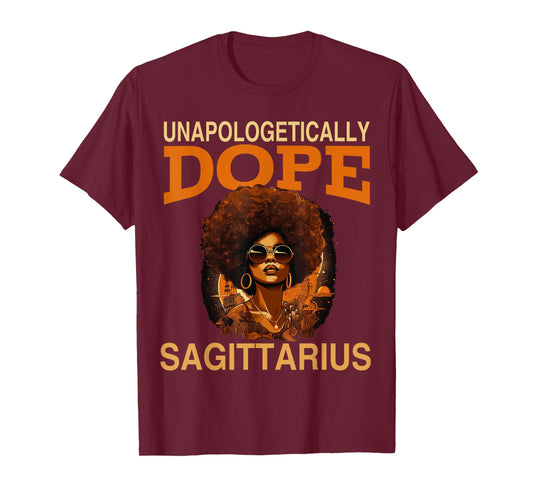 Black Women Unapologetically Dope Sagittarius November T-Shirt