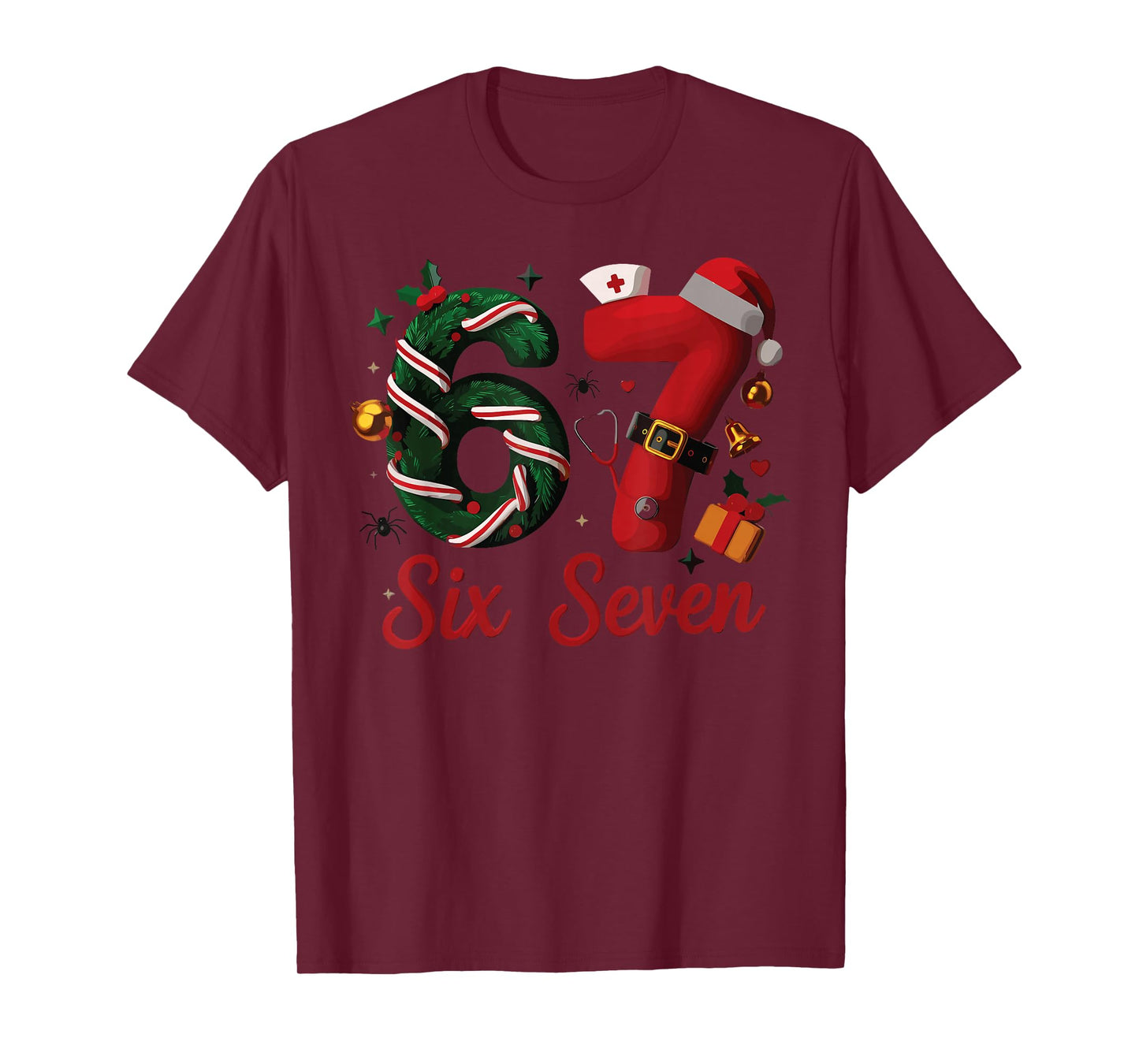 67 Christmas Costume Nurse Holiday Family Look T-Shirt