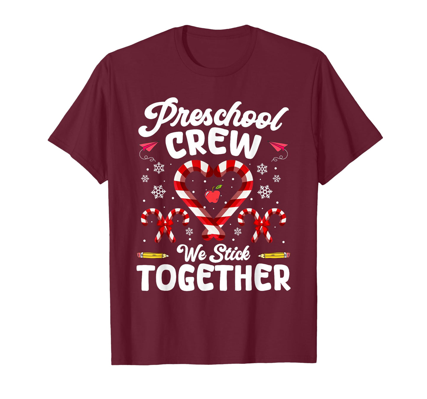 Christmas Preschool Teacher Holiday Family Matching Xmas T-Shirt