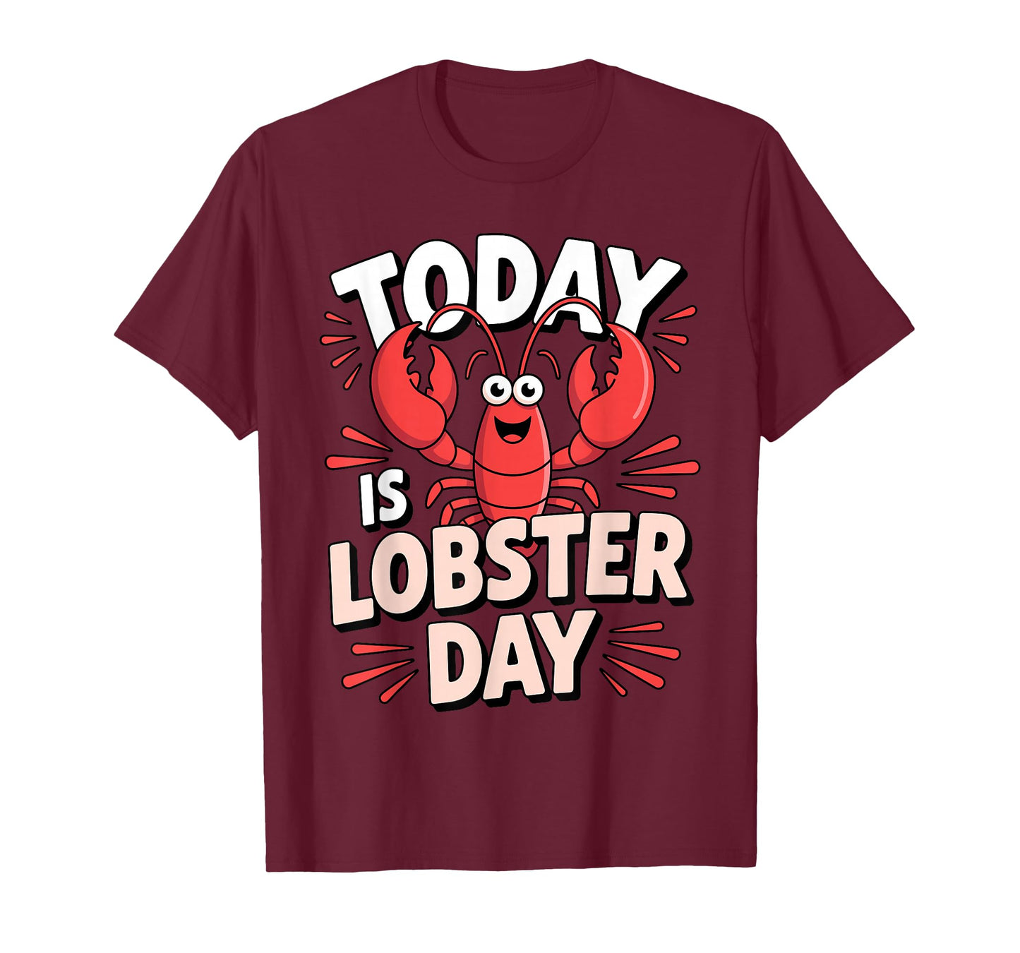 Cool Lobster Art for Men Women Kids Seafood Lobster Lover T-Shirt