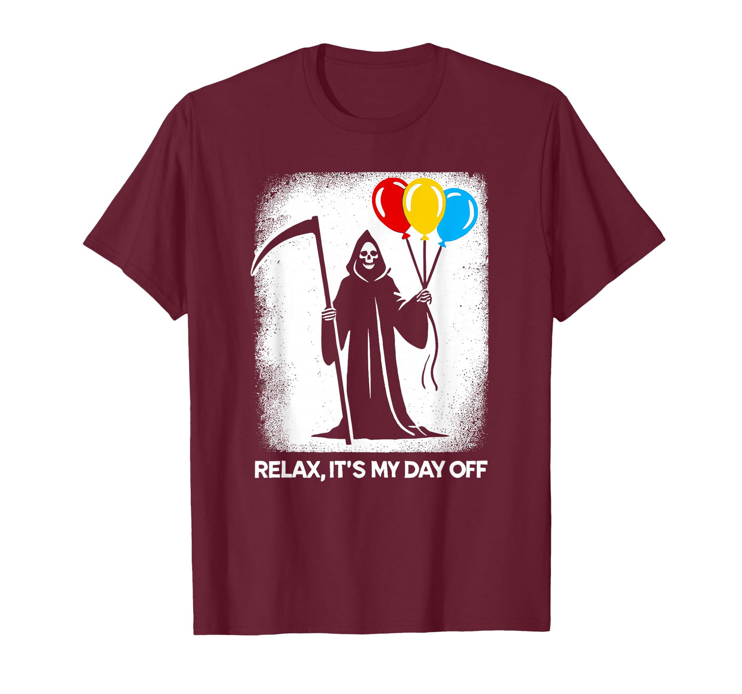 Grim Reaper Day Off Funny Halloween Funny Grim Reaper T-Shirt