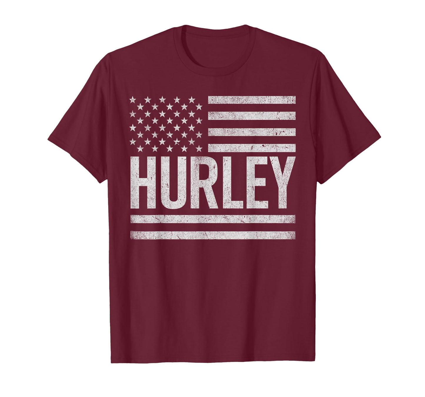Hurley KY Vintage Us American Flag Retro T-Shirt