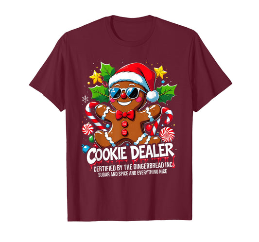 Cookie Dealer Funny Gingerbread Christmas Art T-Shirt