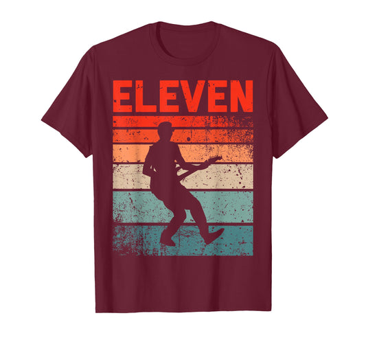 11 Year Old Shirt 11th Birthday Boy Guitar Player Guitarist T-Shirt