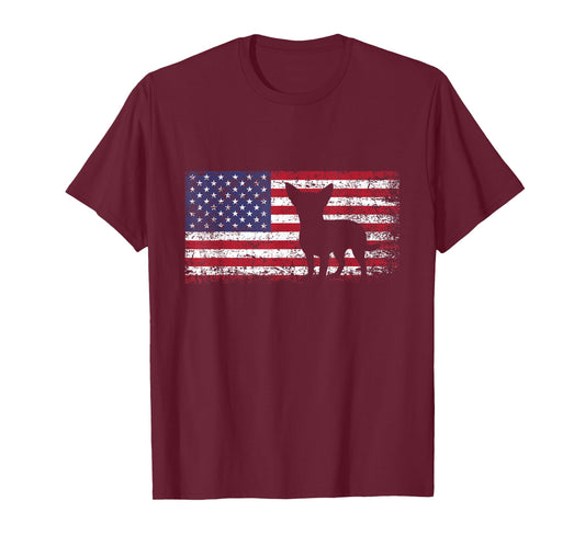 Chihuahua American Flag I Love My Chihuahua T-Shirt T-Shirt