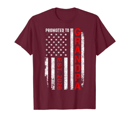 Promoted to Grandpa 2026 T-Shirt