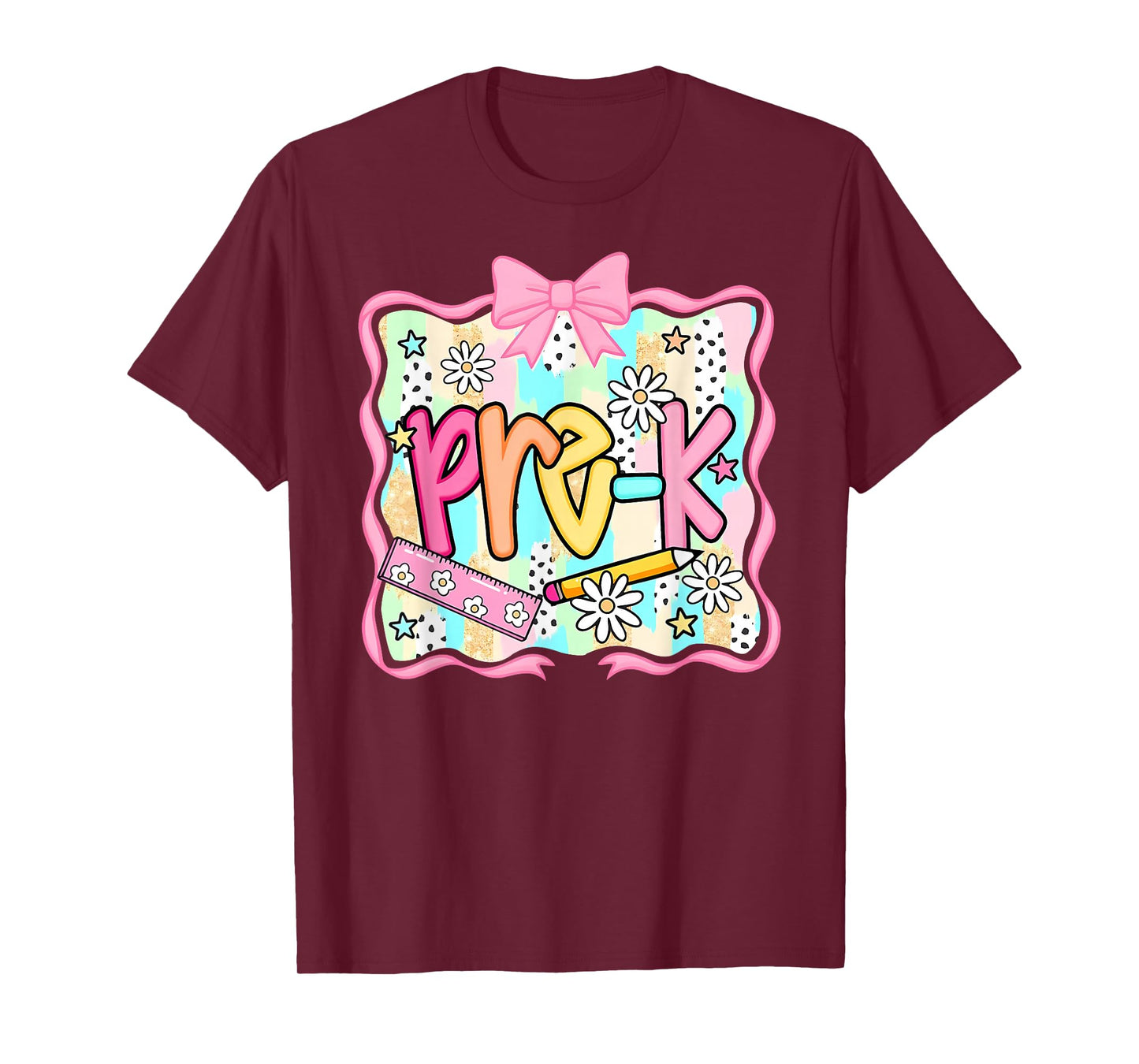 Groovy Pre-K Back To School First Day Of School Boy Girl T-Shirt