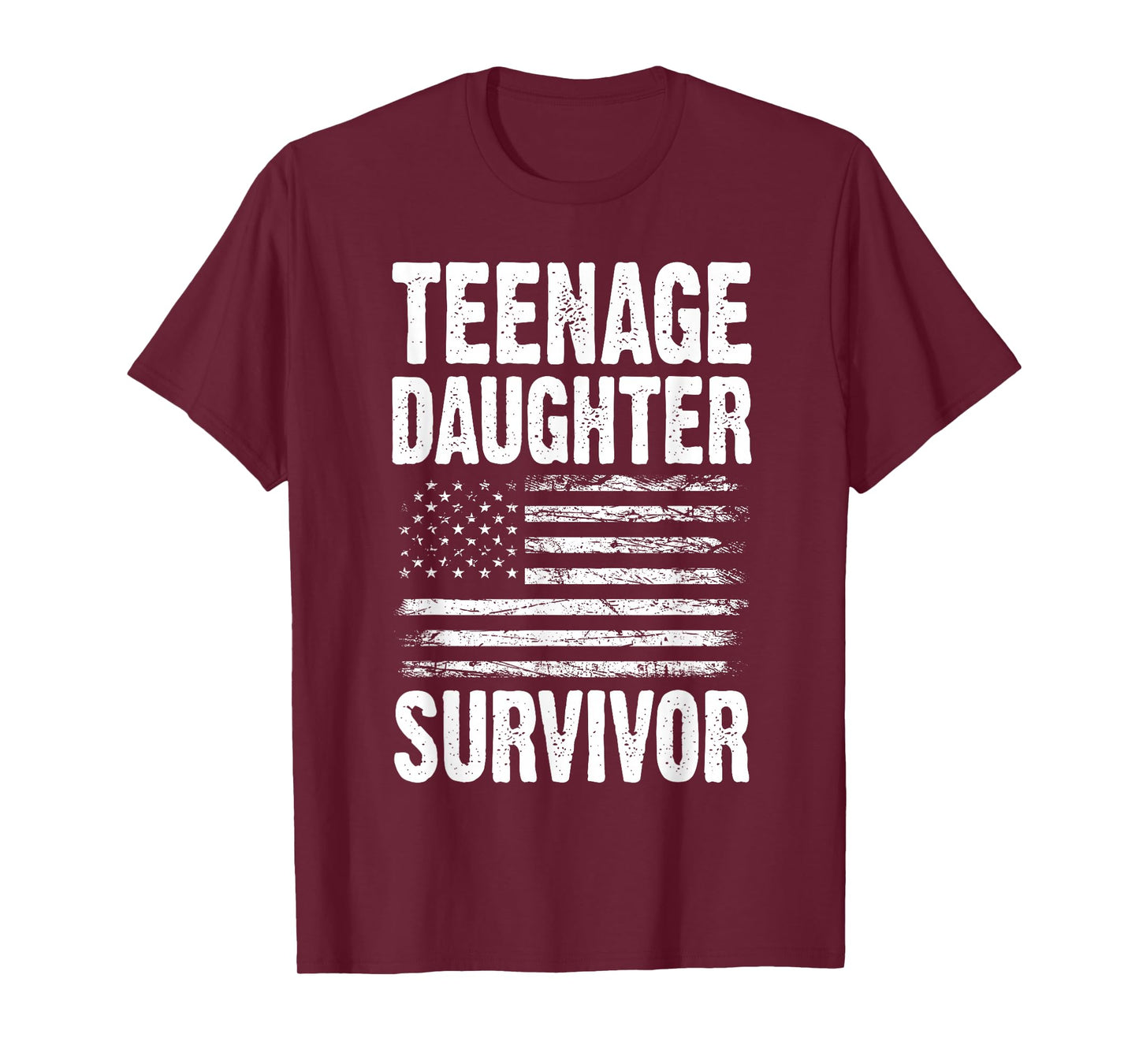 Teenage Daughter Survivor Father's Day Proud Girl Dad Jokes T-Shirt