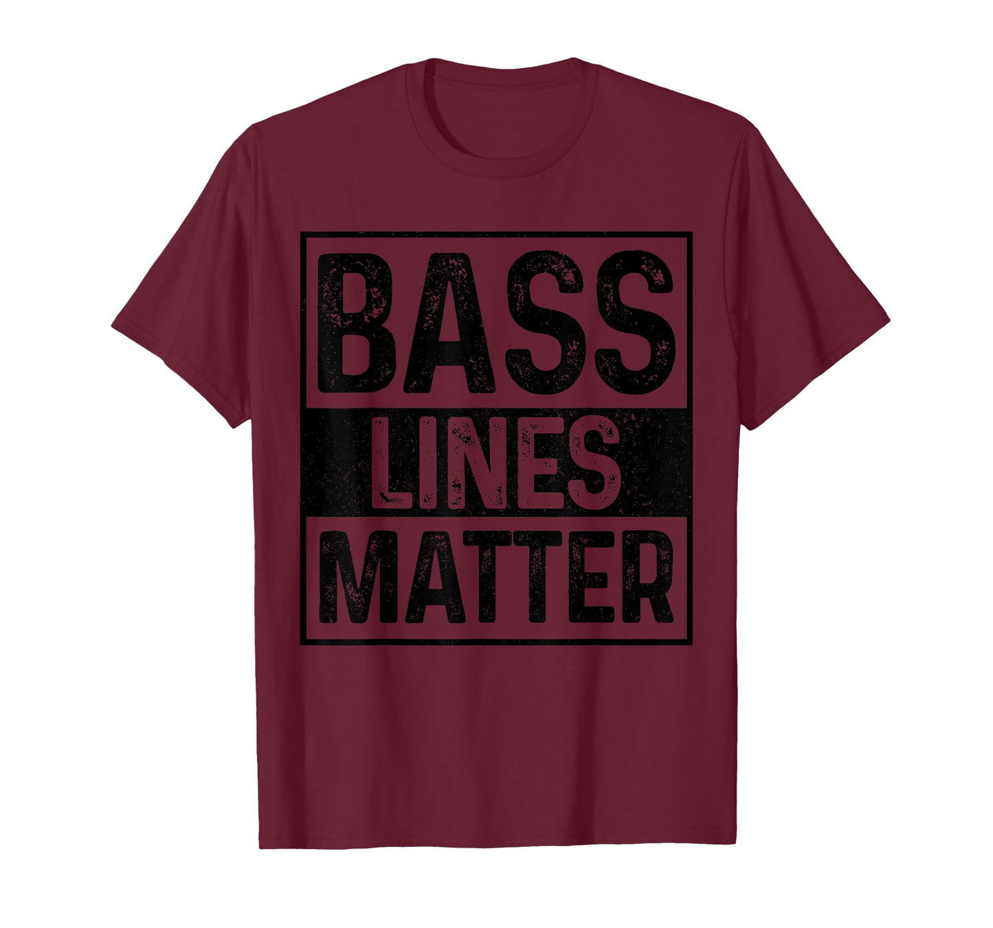 Bass Lines Matter Bass Player Music Producer EDM DnB DJ T-Shirt