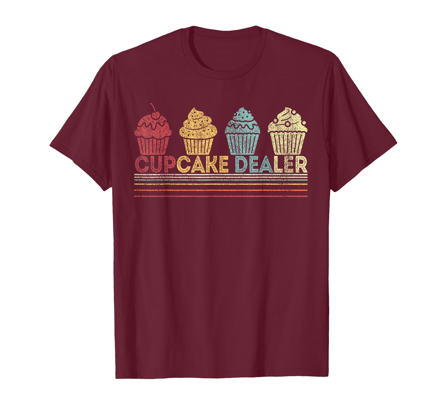 Cupcake Dealer Funny Cupcake Baking Cupcake Lover Retro T-Shirt