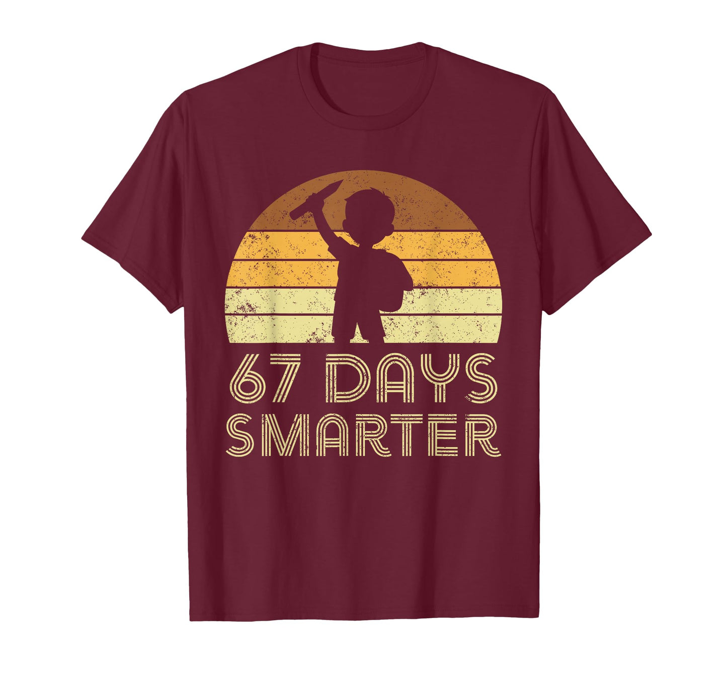 67 Days Smarter 67th Day of School for Teacher Boys Kids T-Shirt