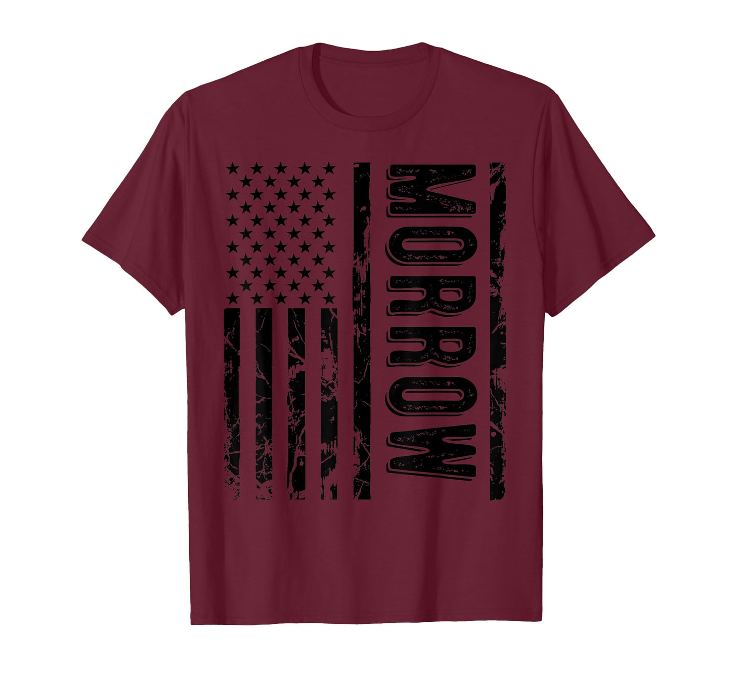 Morrow Last Name Funny Surname Family Reunion Team T-Shirt