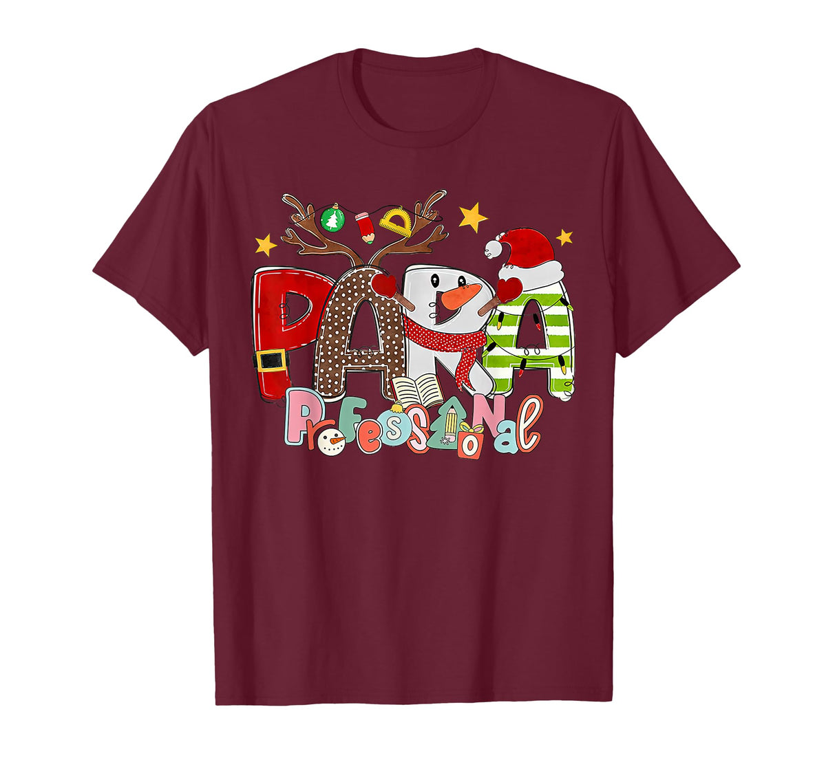 Paraprofessional, Para Squad, Christmas Para Teacher Aide T-Shirt