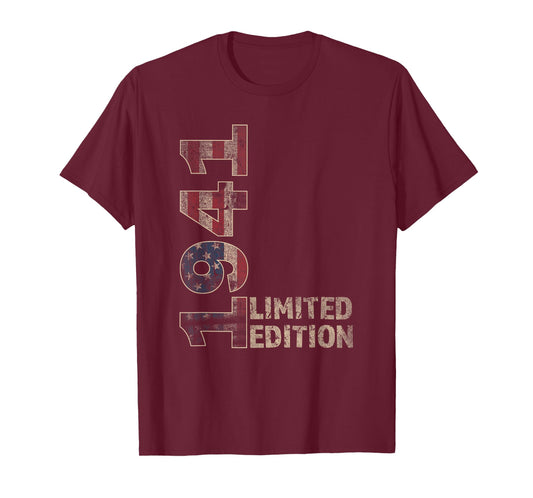 84th Birthday Gift men Vintage born 1941 turning 84 Year Old T-Shirt