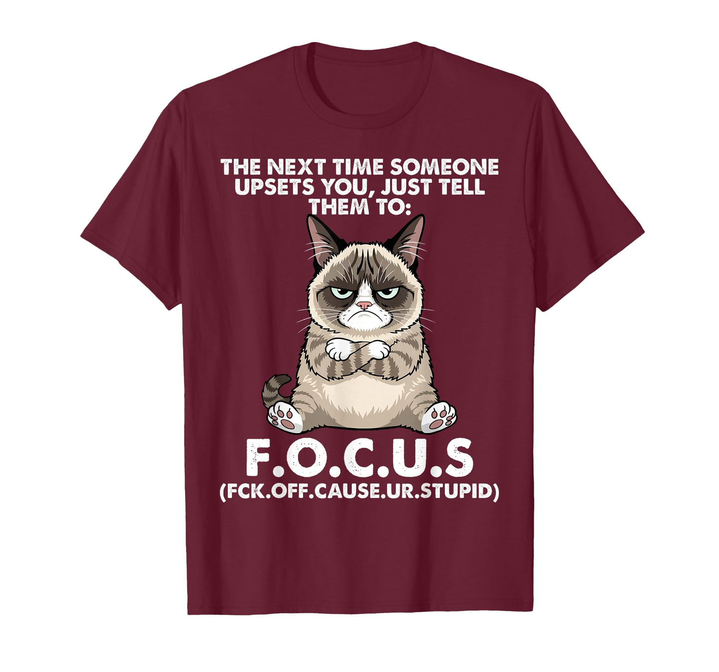 Cat The Next Time Someone Upsets You Just Tell Them to Focus T-Shirt