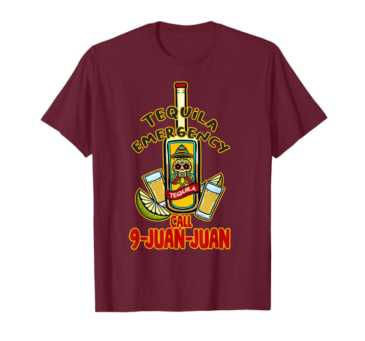 Chili Emergency Call 9 Juan Juan - Funny Mexican T-Shirt