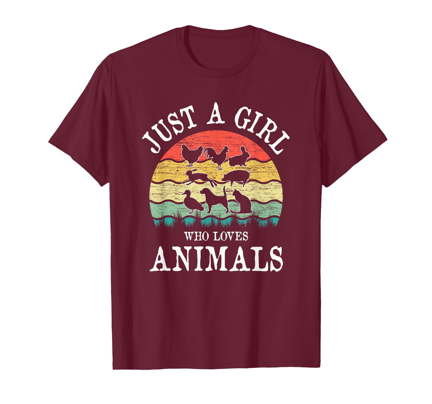 Just A Girl Who Loves Animals T-Shirt