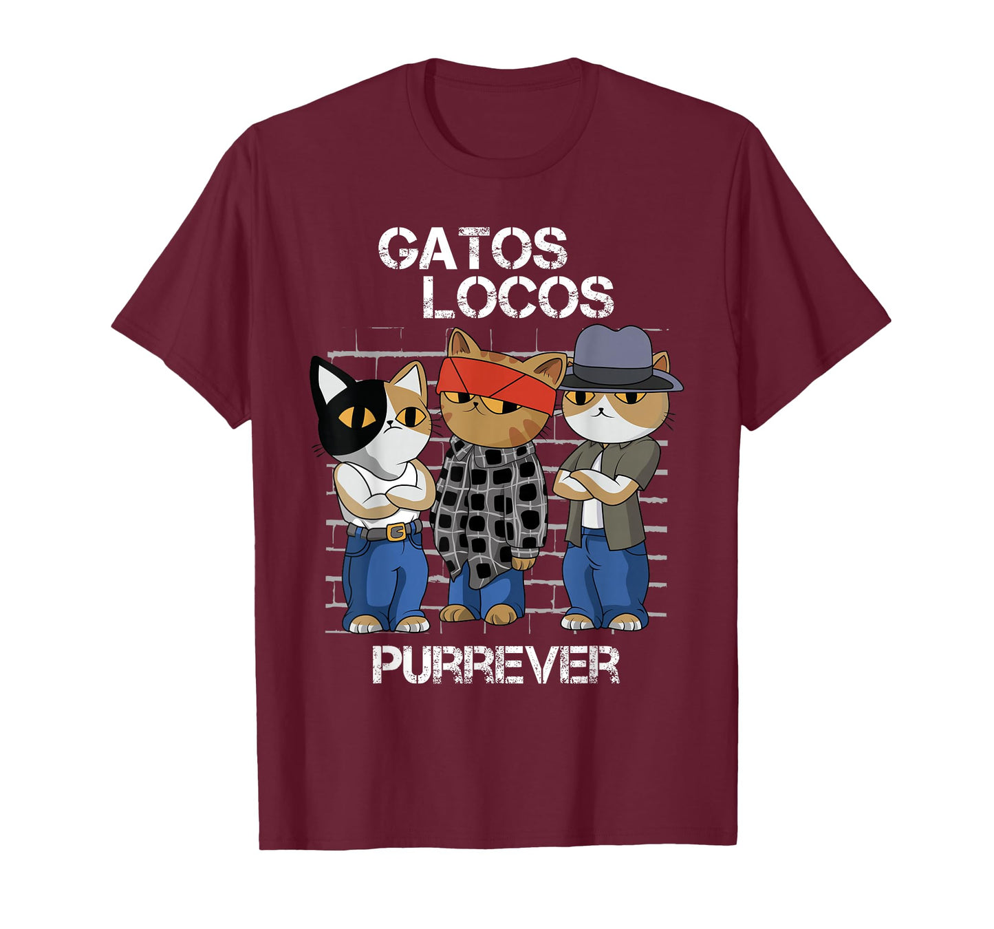 Funny Cat Blood in blood out Vatos Locos Forever T-Shirt