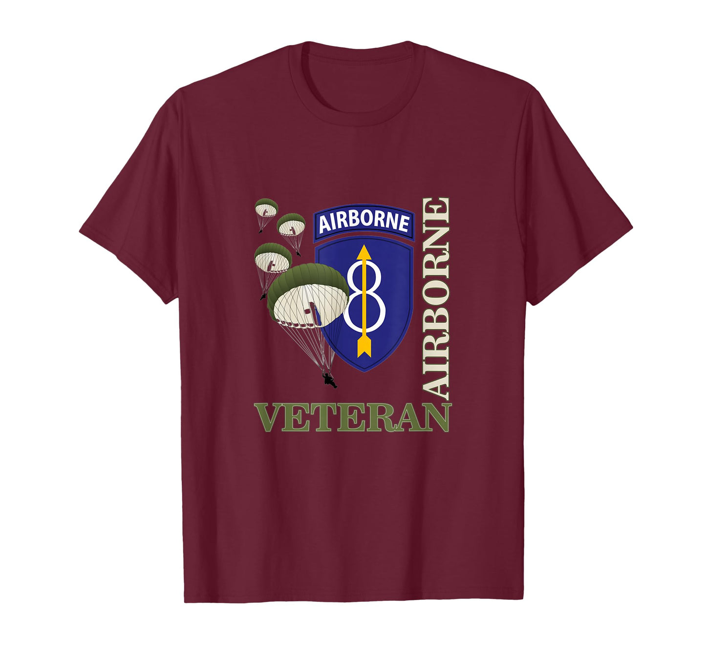 8th Airborne Division Veteran Paratrooper Veterans Day Xmas T-Shirt