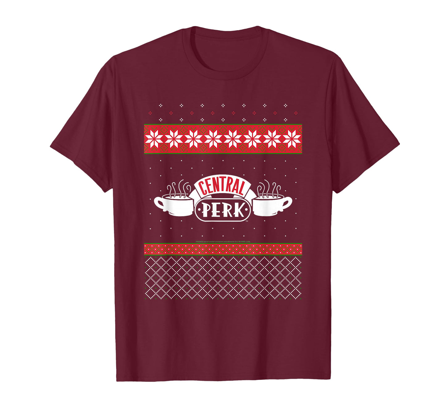 Friends Central Perk Logo Sweater Print Christmas TV Show T-Shirt