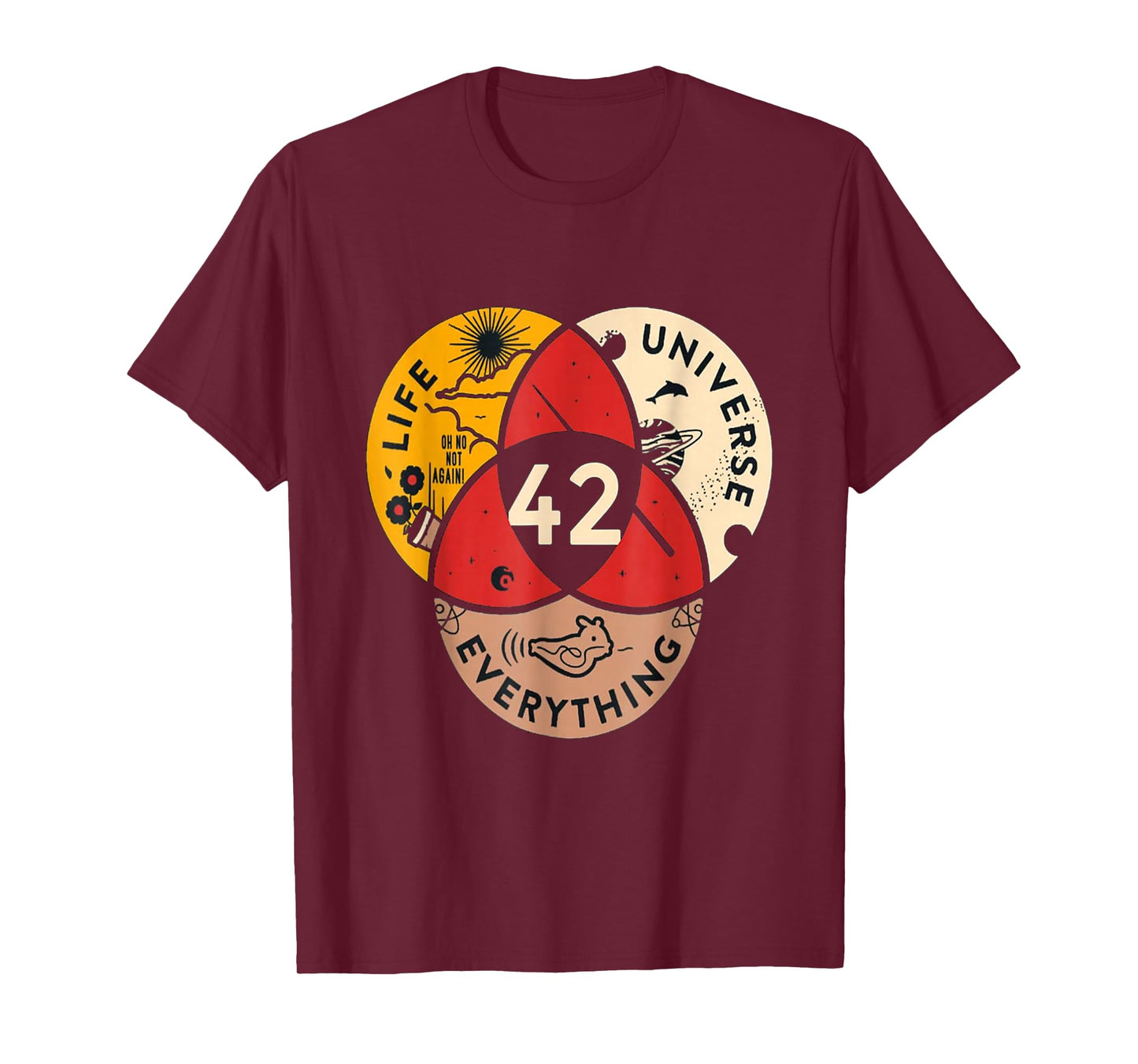 42 Answer to Life Universe and Everything Science Vintage T-Shirt