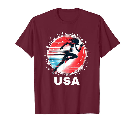 Womens Track and Field Team Track and Field Apparel USA Team T-Shirt