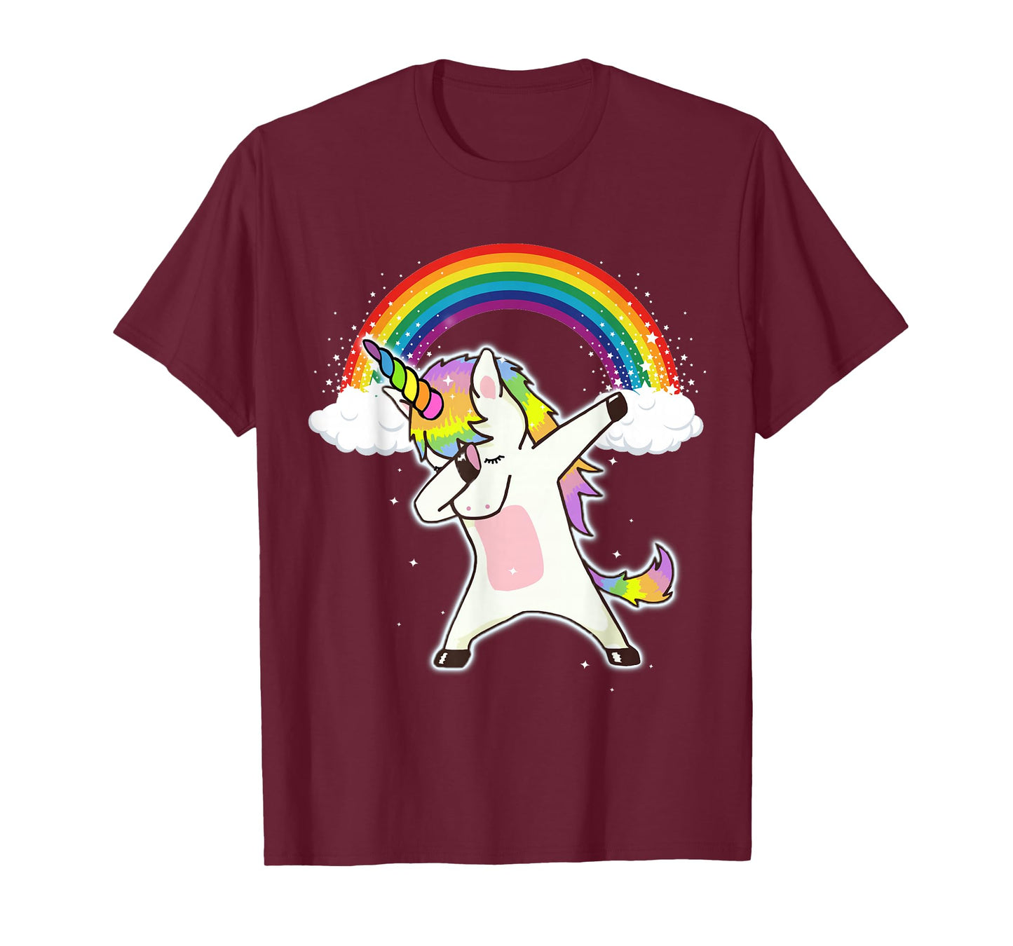 Dabbing Unicorn T Shirt - Funny Dab Dance Rainbow Squad T-Shirt