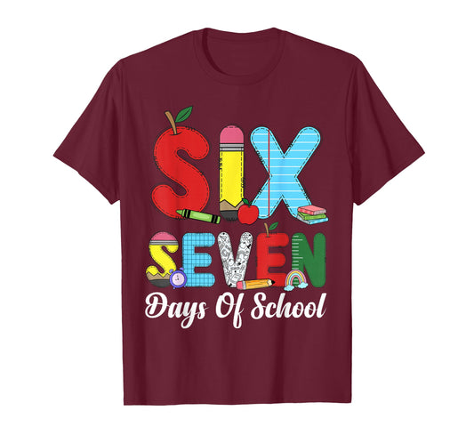 67 Days of School Shirt Teacher Kids Funny 67 Meme Six Seven T-Shirt