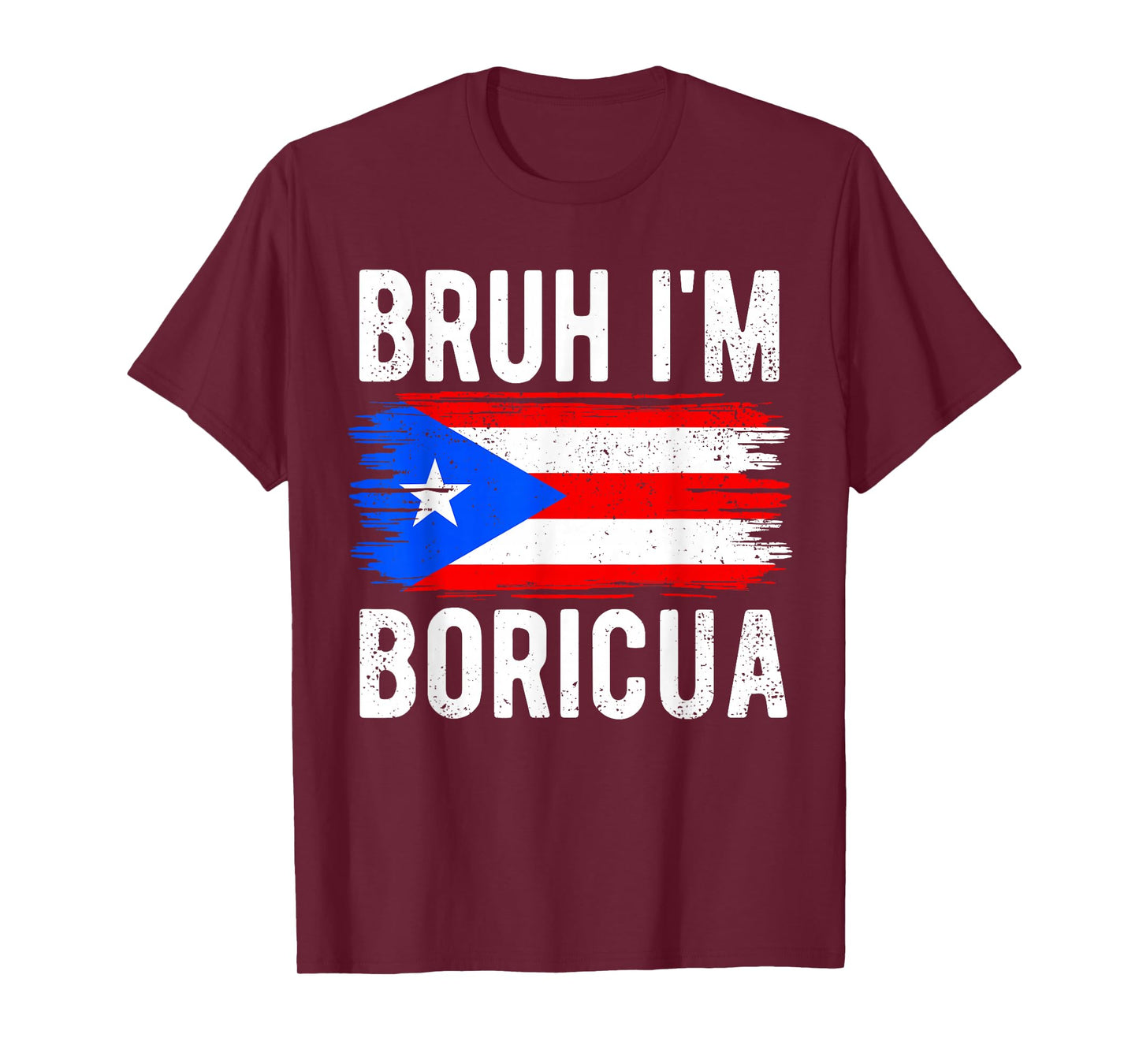 Bruh I'm Boricua Vintage Puerto Rico Funny Boricua Boys Kids T-Shirt