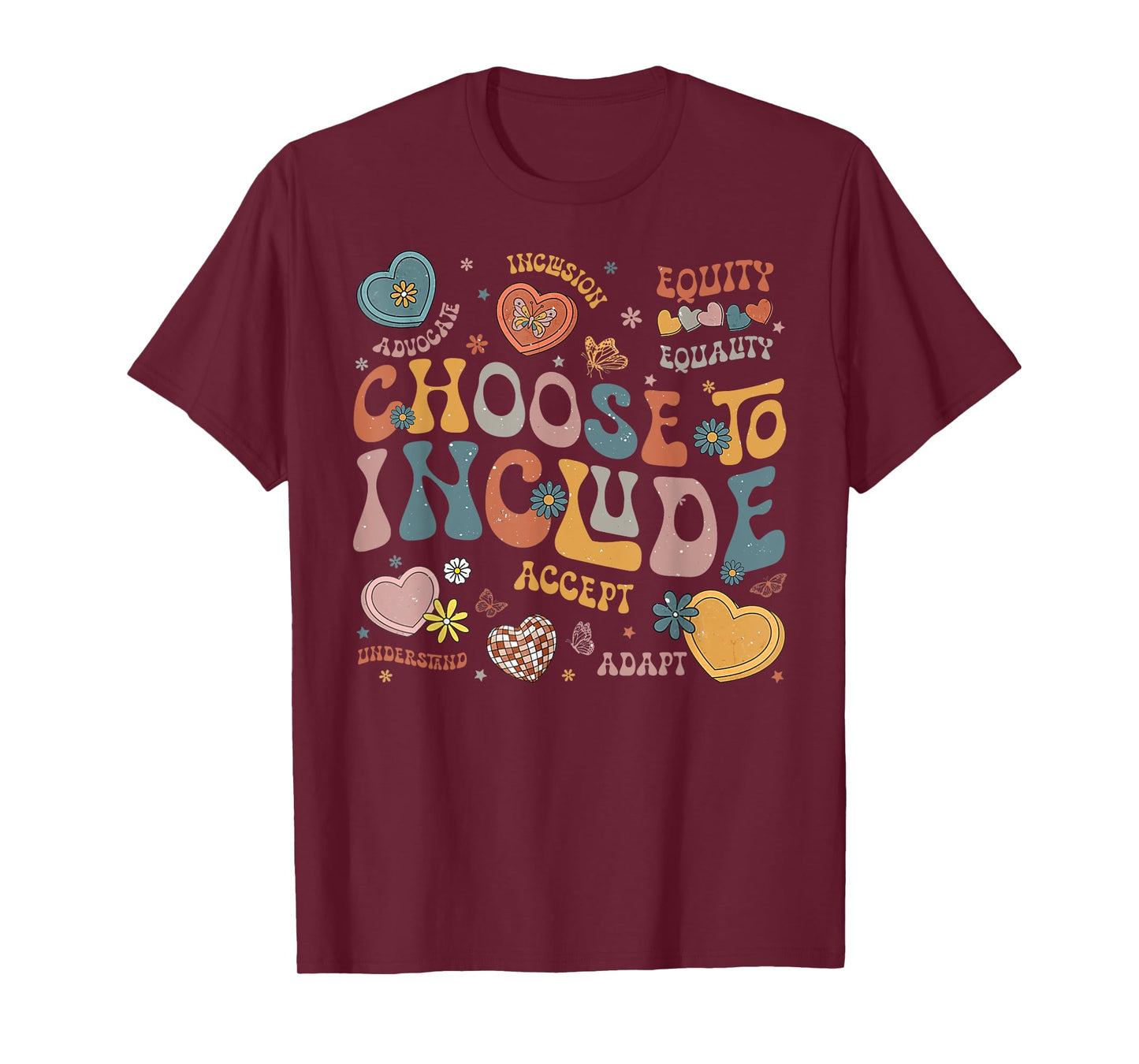 Choose to Include Inclusion Matters Autism Awareness Teacher Men Women Girls Kids T-Shirt
