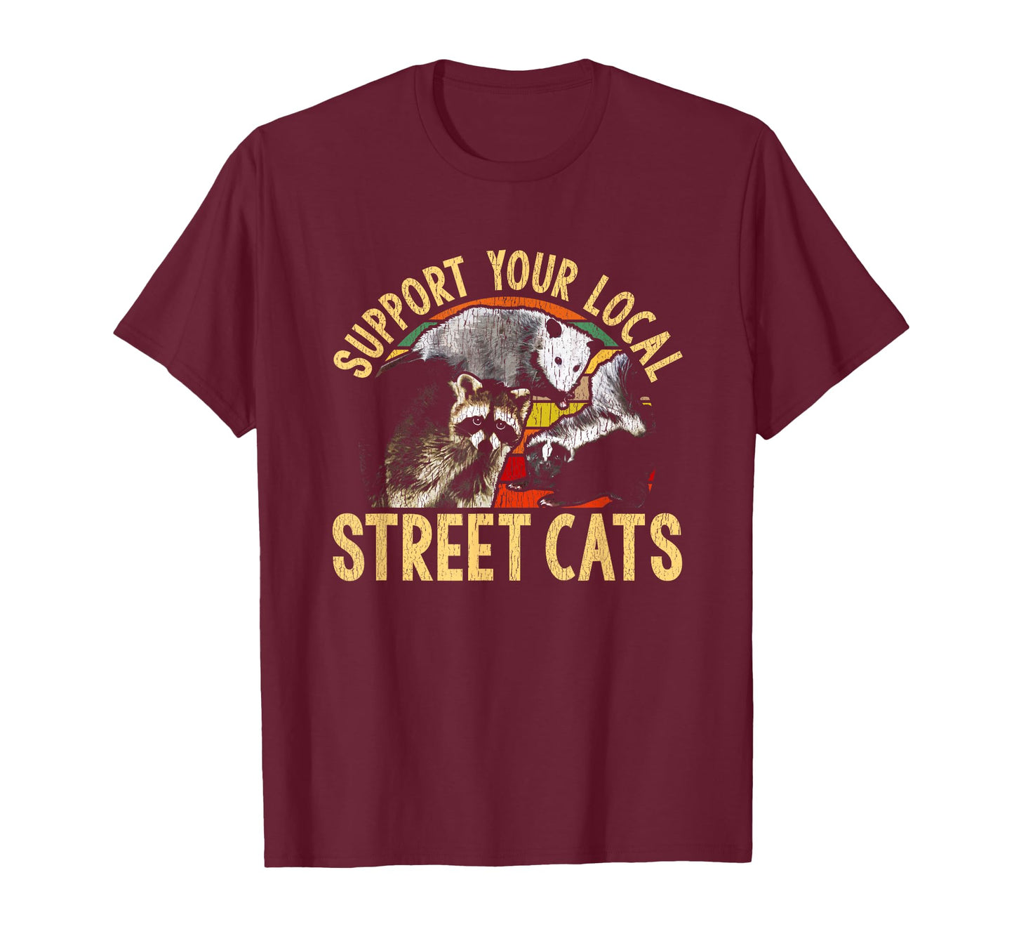 Support Local Street Cats! Raccon, Skunk T-Shirt