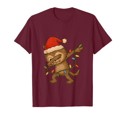 Dabbing Playful Funny Bubu Creatire Christmas T-Shirt