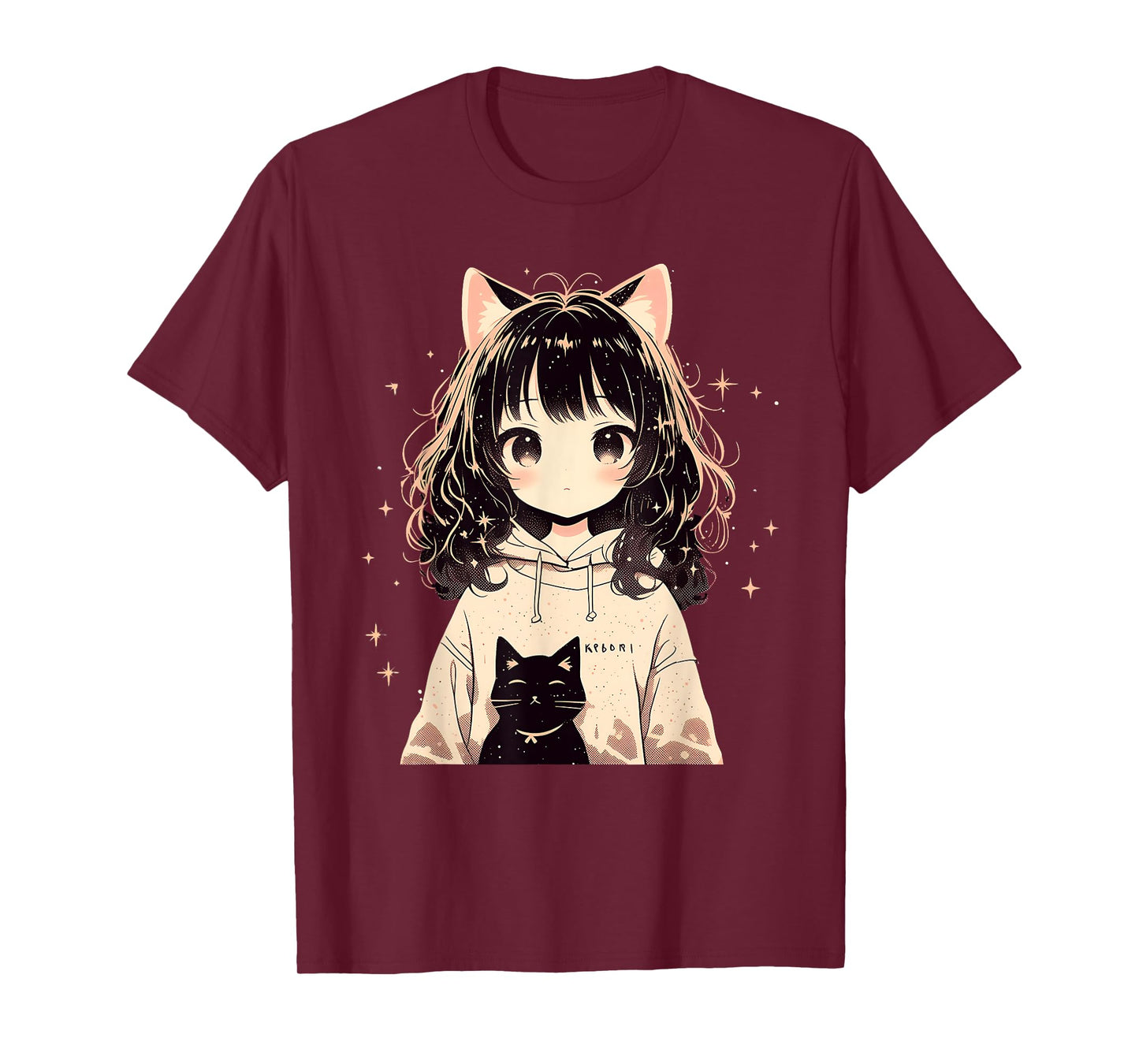 Anime Waifu Cute Anime manga Cat Girl Sweet Retro Japan T-Shirt