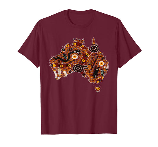 Aboriginal Flag Australia Souvenir Proud Native Aussie Gifts T-Shirt Small