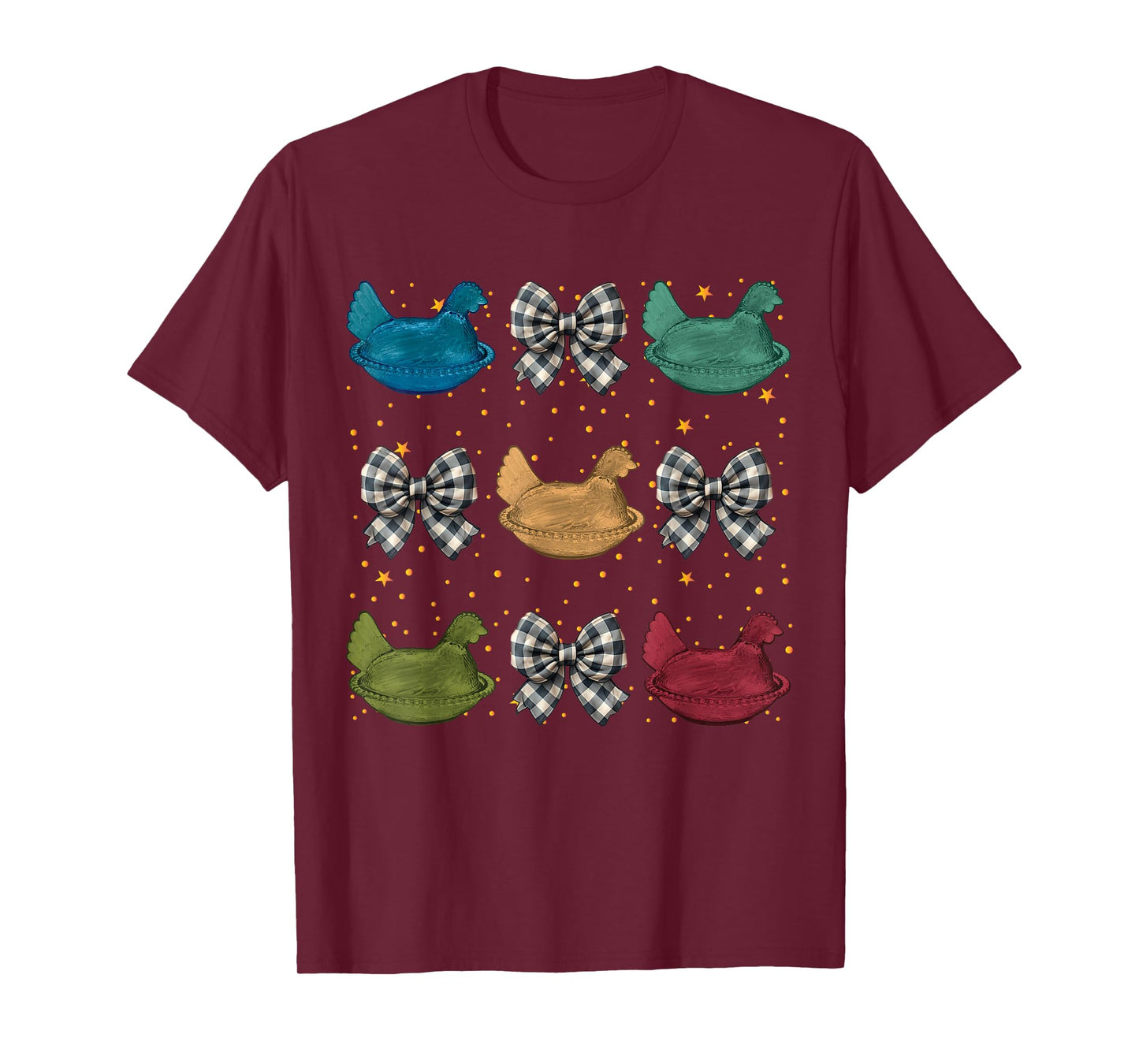 Coquette Hen on Nest with Bows T-Shirt