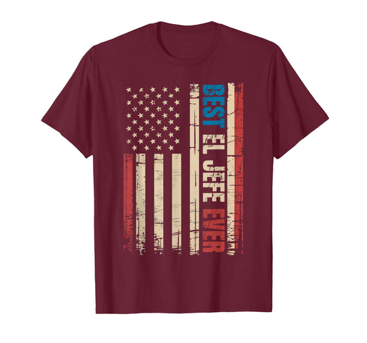 America El Jefe Usa Flag Spanish Mexican Funny El Jefe T-Shirt