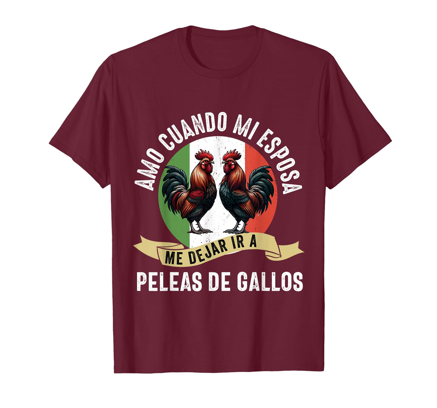 Gallero Mexicano Peleas Gallos Mexican Rooster T-Shirt