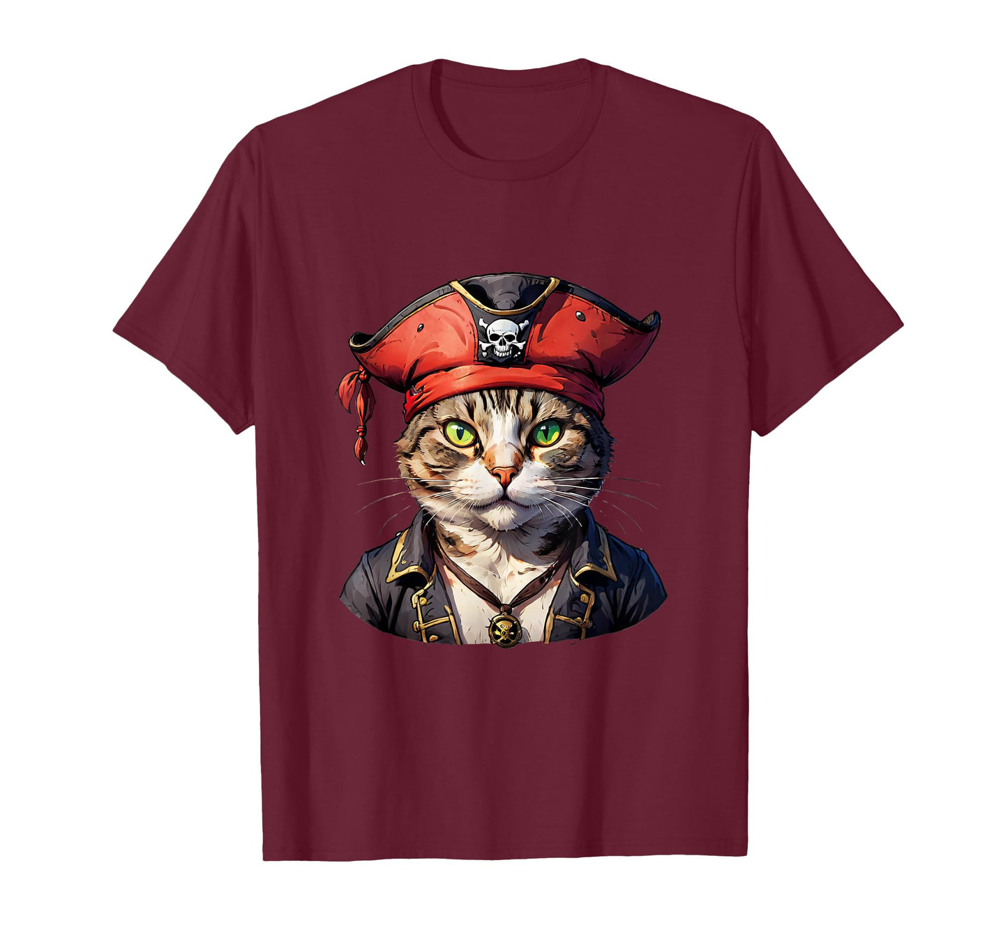 Pirate and Cat: The Feline Buccaneer T-Shirt