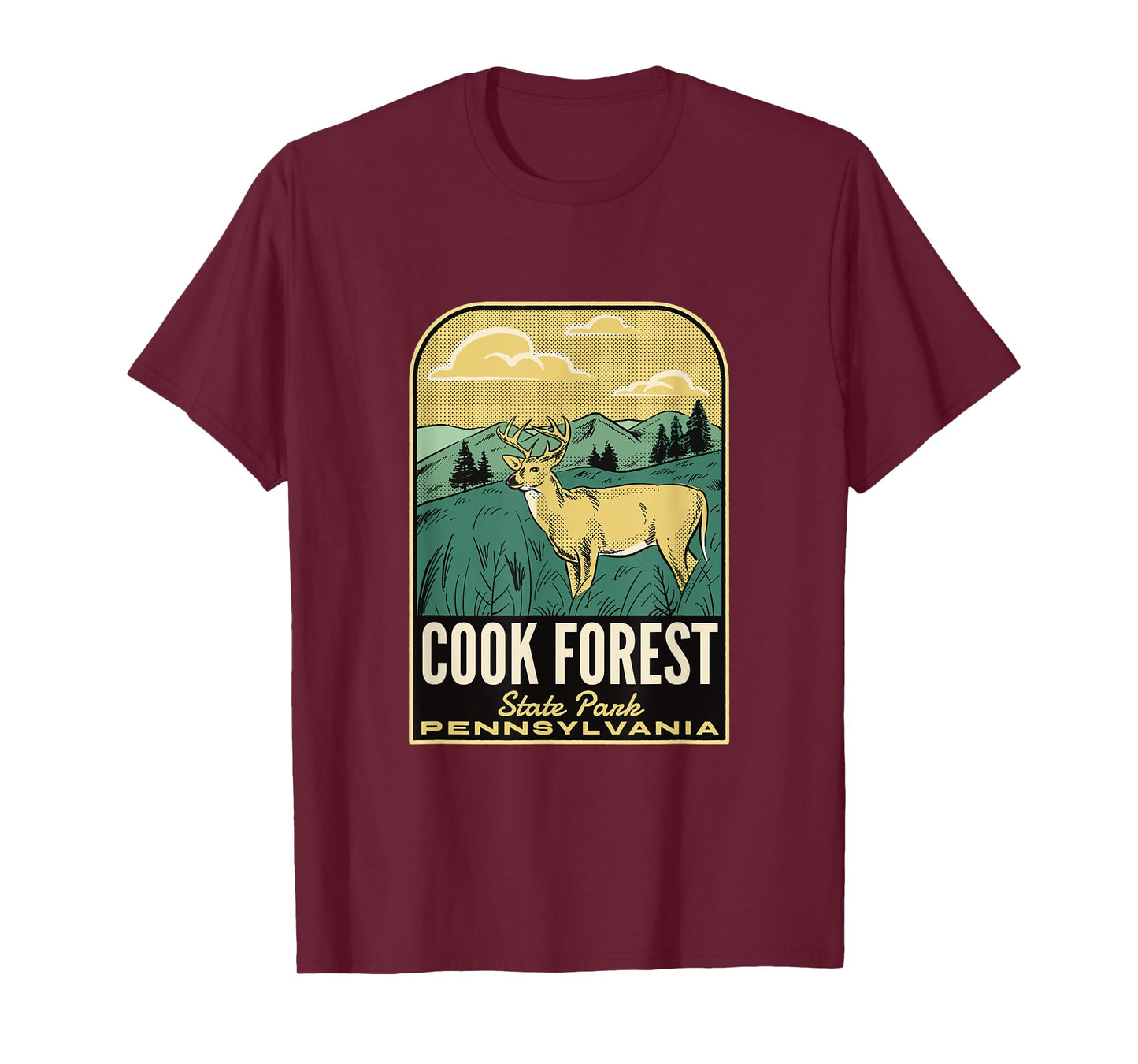 Cook Forest State Park PA Vintage Travel T-Shirt