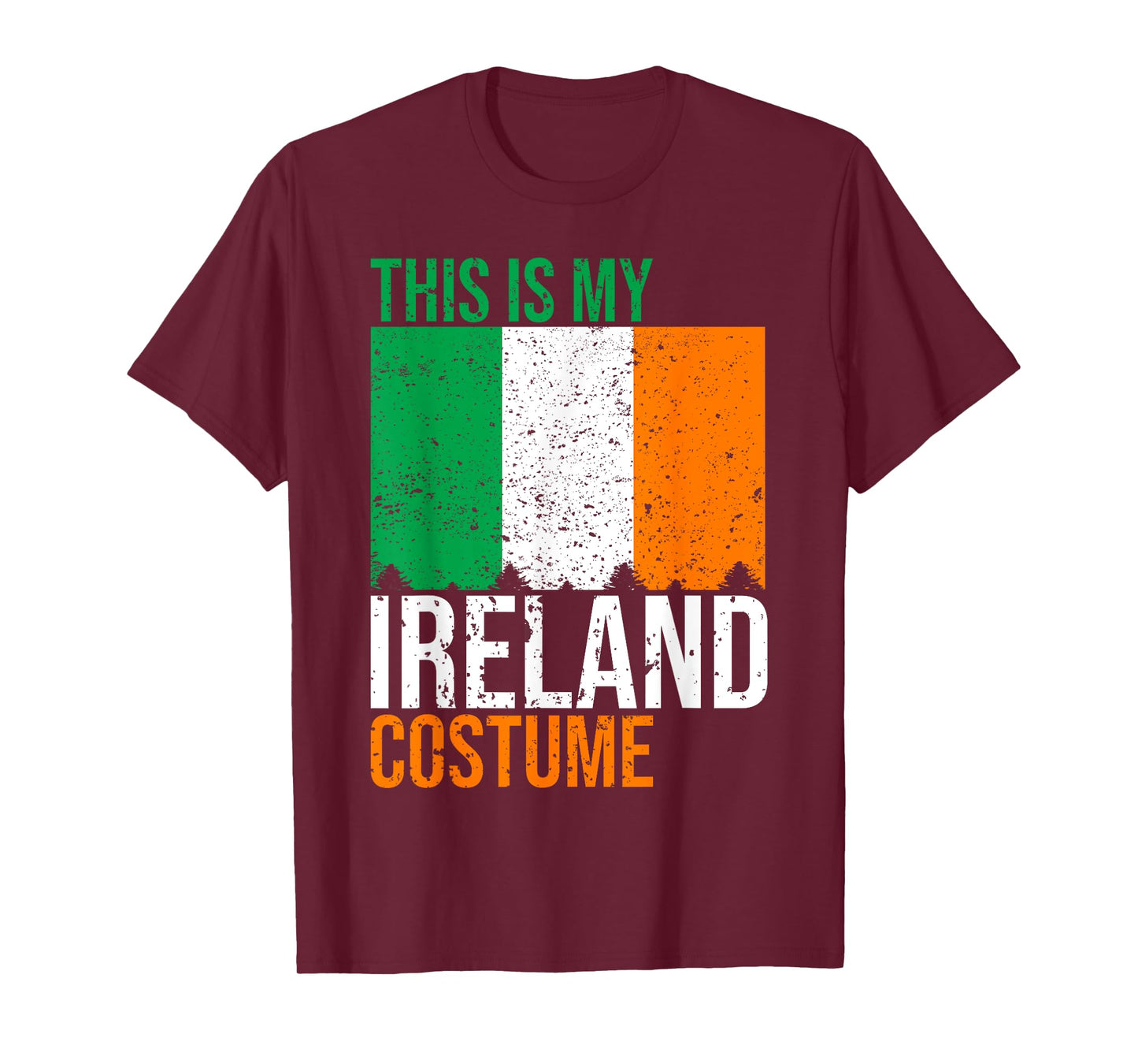 Vintage This Is My Ireland Flag Costume for Halloween T-Shirt