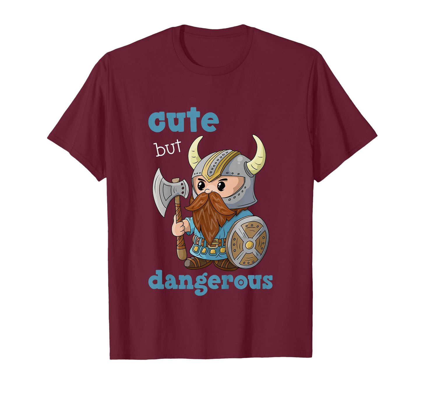 Cute But Dangerous Birthday Boys Viking Warrior, Boys Knight T-Shirt